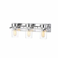 Lighting RAELYN Contemporary 3 Light Chrome Bath Vanity Fixture 22 Width