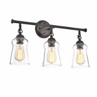Lighting CHERYL Contemporary 3 Light Rubbed Bronze Bath Vanity Fixture 23 Width