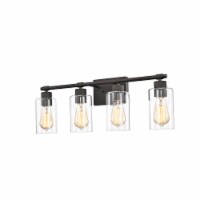Lighting MERCY Contemporary 4 Light Rubbed Bronze Bath Vanity Fixture 27 Width
