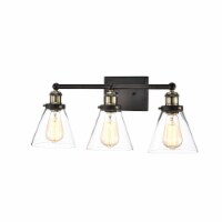 Lighting BONNIE Contemporary 3 Light Rubbed Bronze Bath Vanity Fixture 24  Width