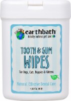 Earthbath  Tooth & Gum Wipes For Dogs Cats Puppies & Kittens   Peppermint Perspective: Main