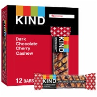 KIND Gluten Free Dark Chocolate Cherry Cashew Healthy Snack Bars