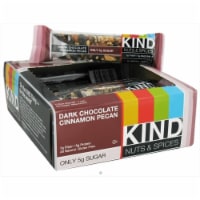 KIND® Nuts & Spices Dark Chocolate Cinnamon Pecan Nut Bar Perspective: Main