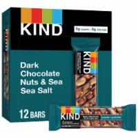 KIND Gluten Free Dark Chocolate Nuts & Sea Salt Healthy Snack Bars