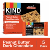 KIND HEALTHY GRAINS Gluten Free Peanut Butter Dark Chocolate Healthy Snack Bars