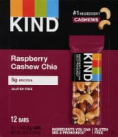 KIND Raspberry Cashew Chia Fruit and Nut Bars Perspective: Main