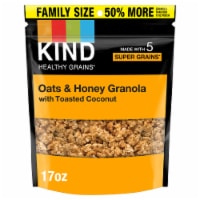 KIND Healthy Grains® Gluten Free Oats & Honey Clusters with Toasted Coconut Family Size