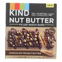 KIND Nut Butter Chocolate Peanut Butter Filled Snack Bars