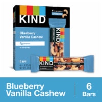 KIND Gluten Free Blueberry Vanilla Cashew Healthy Protein Snack Bars