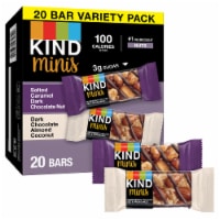 KIND Minis Gluten Free Salted Caramel Dark Chocolate Nut and Dark Chocolate Almond Coconut Bars