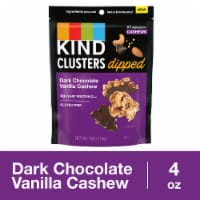 KIND Dipped Clusters Gluten Free Dark Chocolate Vanilla Cashew Snack Mix Perspective: Main