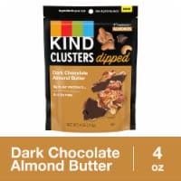 KIND Dipped Clusters Gluten Free Dark Chocolate Almond Butter Snack Mix Perspective: Main