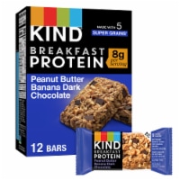 KIND Breakfast Protein Gluten Free Peanut Butter Banana Dark Chocolate Breakfast Bars