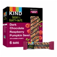 KIND Dark Chocolate Raspberry Pumpkin Seed Bars Perspective: Main