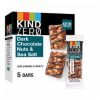 KIND ZERO Dark Chocolate Nuts & Sea Salt Nut Bars Perspective: Main