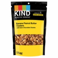 KIND Healthy Grains Banana Peanut Butter with Dark Chocolate Chunks Granola Clusters Perspective: Main