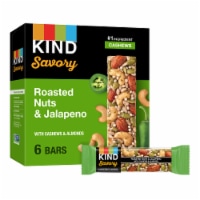 KIND Savory Roasted Nuts & Jalapeno Nut Bars Perspective: Main