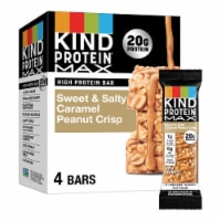 KIND Protein MAX Sweet & Salty Caramel Peanut Crisp Protein Bars Perspective: Main
