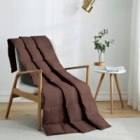 Ultra Lightweight Throw Blanket Down and Feather Fiber Blanket 50 x70