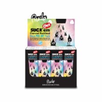 RUDE Suck'em Out Charcoal Blackhead Nose Peel-off Pack Display Set, 12 Pieces