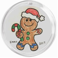 Christmas Ornaments Craft Kit for Kids - Color Your own Ornaments - Set of 6