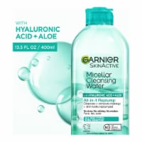 Garnier SkinActive Micellar Cleansing Water & Makeup Remover Replump with Hyaluronic Acid & Aloe Perspective: Main