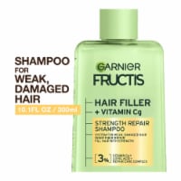 Garnier Fructis Hair Filler Strength Repair Shampoo Sulfate Free for Weak, Damaged Hair Perspective: Main