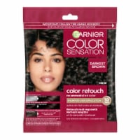 Garnier Color Sensation Color Retouch Hair Color Demi-Permanent for Root Regrowth Darkest Brown Perspective: Main