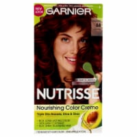 Garnier Nutrisse Nourishing Color Creme 66 True Red Hair Color 1 Application Perspective: Main