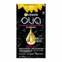 Garnier Olia Oil Powered Permanent Hair Color 1.0 Black Perspective: Main