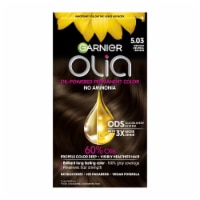 Garnier Olia Oil Powered Permanent Hair Color 5.03 Medium Neutral Brown Perspective: Main