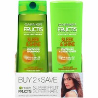 Garnier Fructis Sleek and Shine Shampoo and Conditioner Twin Pack Perspective: Main