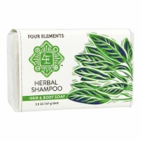 Four Elements Herbals Herbal Shampoo Bar Hair & Body Soap, 3.8 Ounces