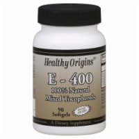 Healthy Origins 100% Natural Mixed Tocopherols E-400 Softgels Perspective: Main