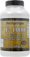 Healthy Origins Vitamin E 1000IU Supplements