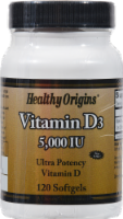 Healthy Origins  Vitamin D3 5000 IU Softgels Supplement Perspective: Main