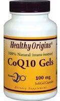 Healthy Origins  CoQ10 Gels Perspective: front