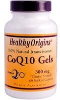 Healthy Origins  CoQ10 Gels Perspective: front