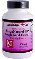 Healthy Origins Mega Natural-BP Grape Seed Extract Capsules 300 mg Perspective: front