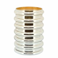 Glass, 9 H, Scallop Vase, Champagne