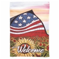 Magnolia Gardens M011301 13 x 18 in. Double Applique Americana Barn Polyester & Print Garden