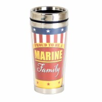 Dicksons SSMUG-324 16 oz Unisex Proud Marine Family Travel Mug, Multi Color - One Size
