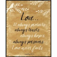 Dicksons PLK1620-239 PLQ WALL LOVE ALWAYS PROTECTS 1 COR.13