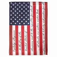 Magnolia Gardens FLAG-1026 13 x 18 in. U.S. Flag Pledge Outdoor Printed Garden Flag