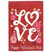 Magnolia Gardens M001512 29 x 42 in. Love Happy Valentines Day Garden Flag - Large