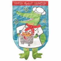 Magnolia Gardens M011559 Crazy About Crawfish Alligator Flag