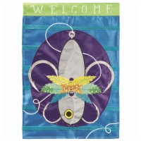 Magnolia Gardens M011600 Fleur De Lis Fishing Lure Garden Flag