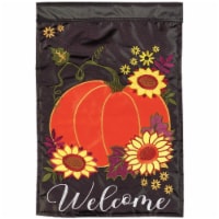 Magnolia Gardens M001633 29 x 42 in. Welcome Pumpkins Polyester Flag - Large