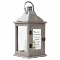 Cottage Garden LTN214GY Remember, Day Is A Gift, A Fresh Start Lantern