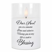 Dicksons PGC-04-16SWH LED Candle Dear Aunt You Are Someone 4in